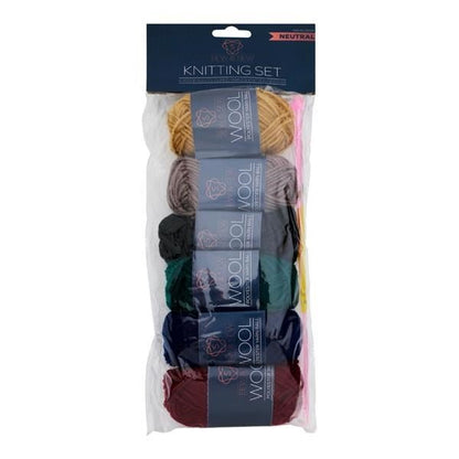 **Sew & Sew 50G 110M Wool Knitting Set - Neutral Colours - ABC School Supplies