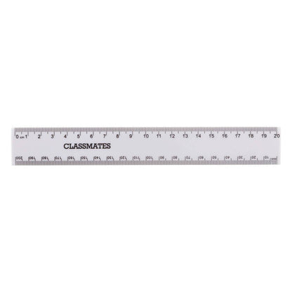 Shatterproof 20Classmates/Mm Ruler White P10 - ABC School Supplies
