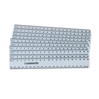 Shatterproof 20Classmates/Mm Ruler White P10 - ABC School Supplies