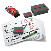 Show - Me 6 Frame Phoneme Drywipe Boards, Pens & Erasers - ABC School Supplies