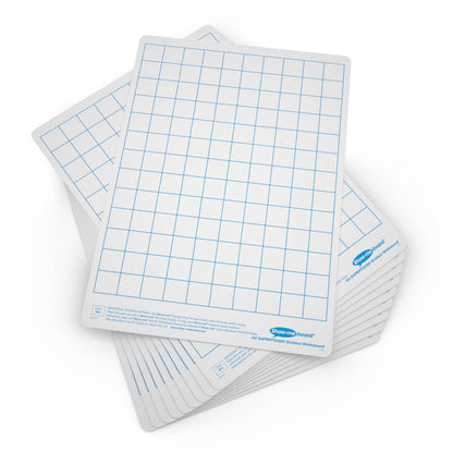 Show - Me A4 1500 Micron Drywipe Boards Gridded - ABC School Supplies