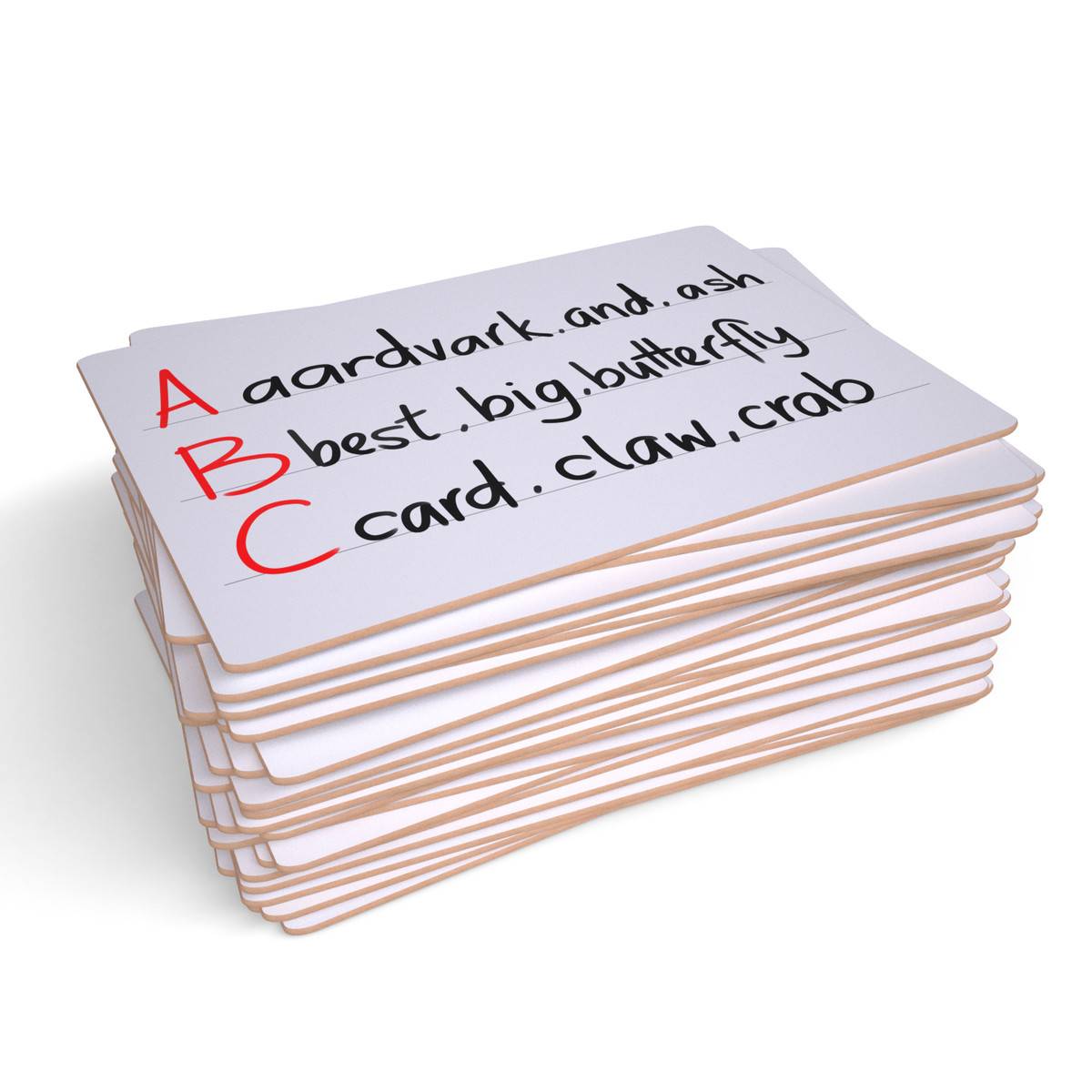 Show - Me A4 Lined Rigid Drywipe Lapboards Pack of 30 - ABC School Supplies
