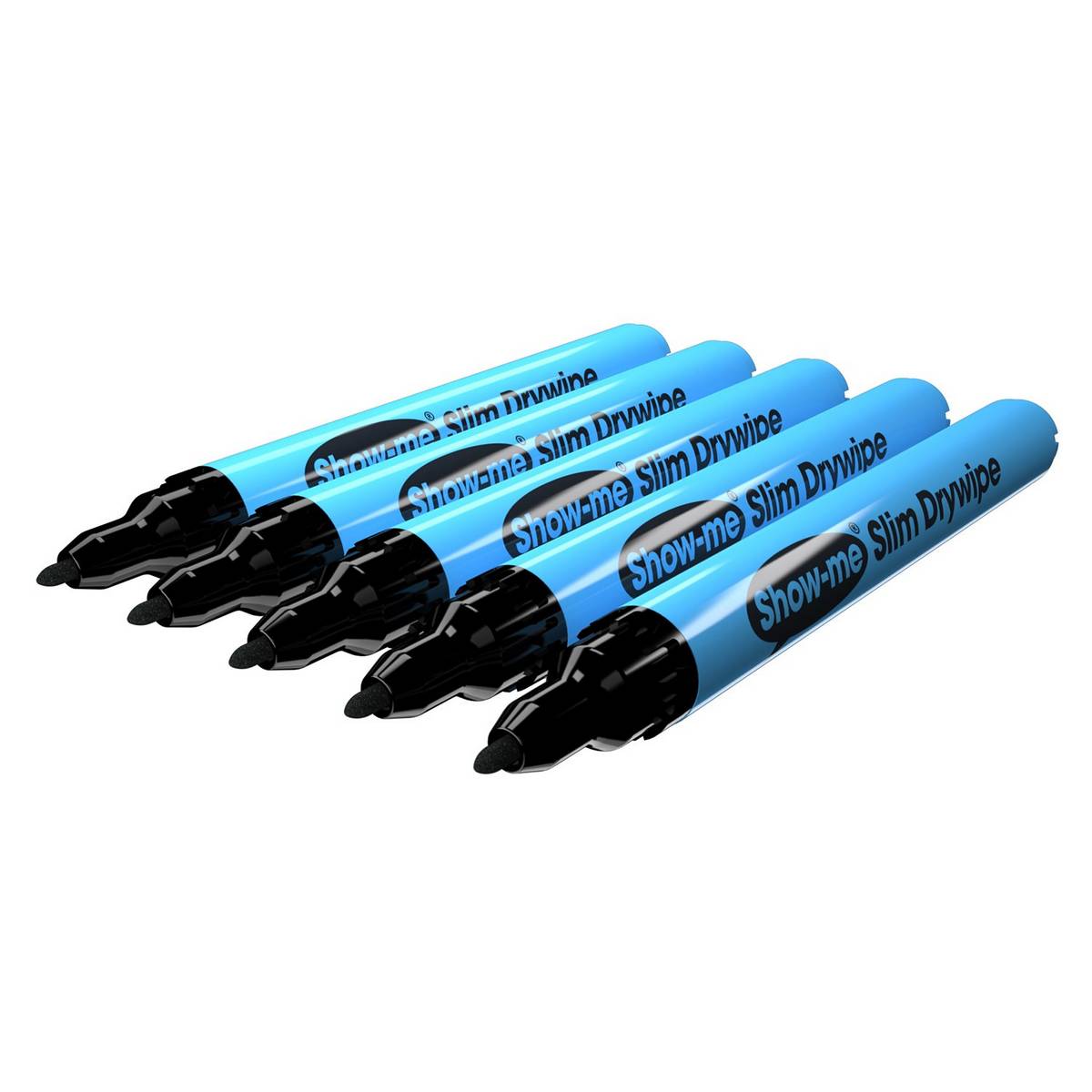 Show - Me Black Drywipe Pens, Fine Tip (Pack of 200) Black - ABC School Supplies