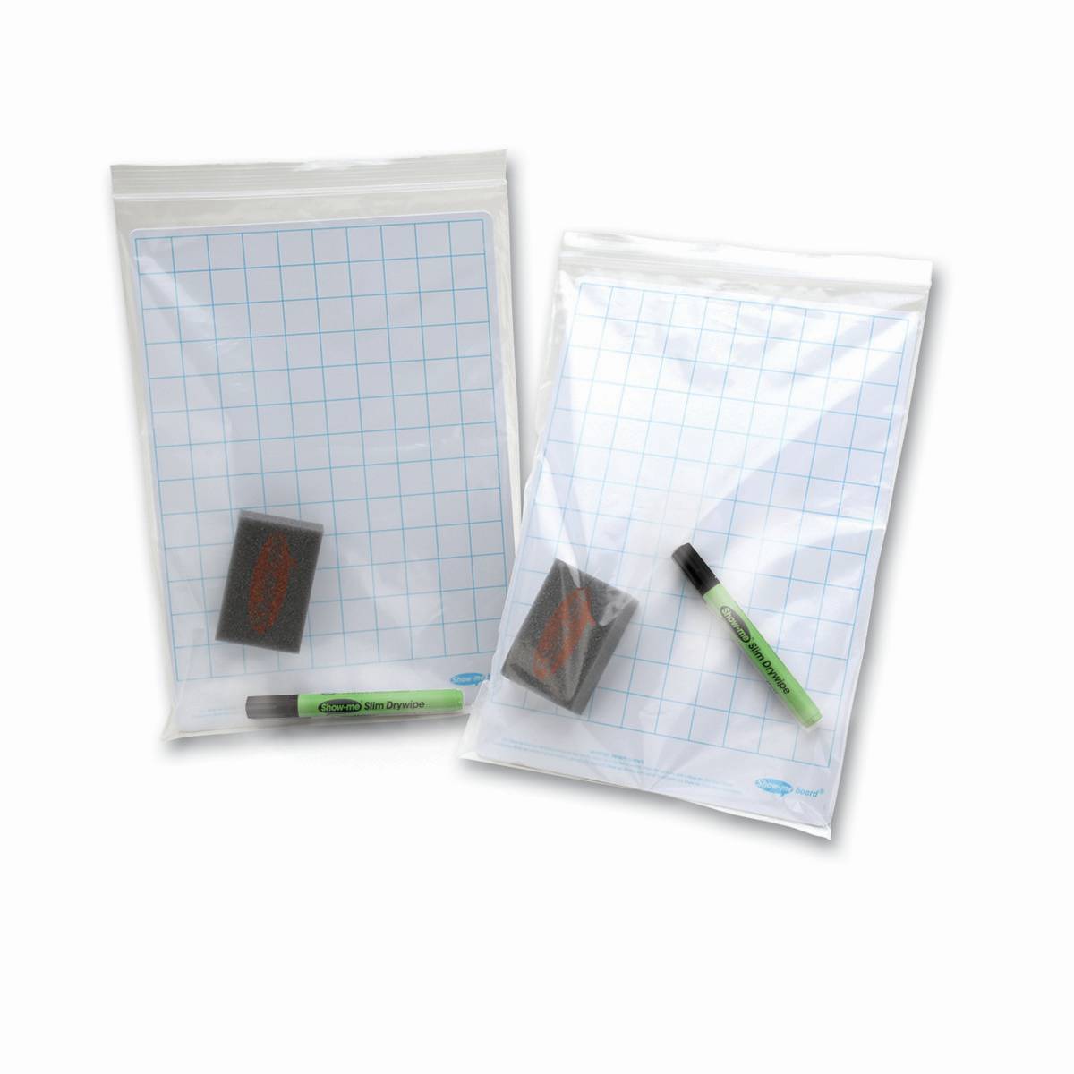 Show - Me Bulk Pack Mini Whiteboard Storage Bags A4 - ABC School Supplies