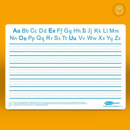 Show-Me Class Pack Drywipe Boards, Pens & Erasers - Handwriting, A4 - 35 Sets - ABC School Supplies