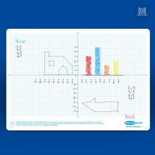 Show-Me Class Pack of X & Y Graph Drywipe Boards, Pens & Erasers (35 of Each) - ABC School Supplies