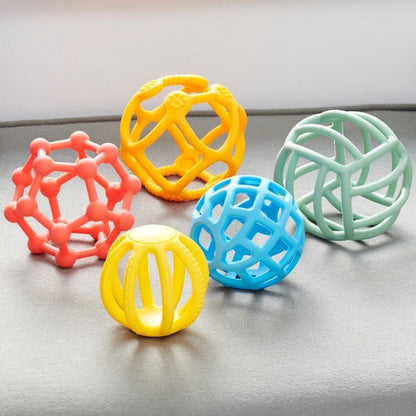 SiliSoft Flexi Balls (Rainbow) - 5 Pack - ABC School Supplies