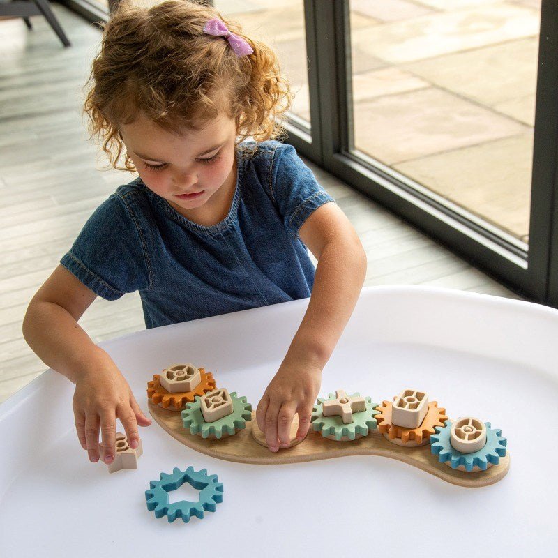 SiliSoft Gears Puzzle (Neutral) - 19 piece set - ABC School Supplies