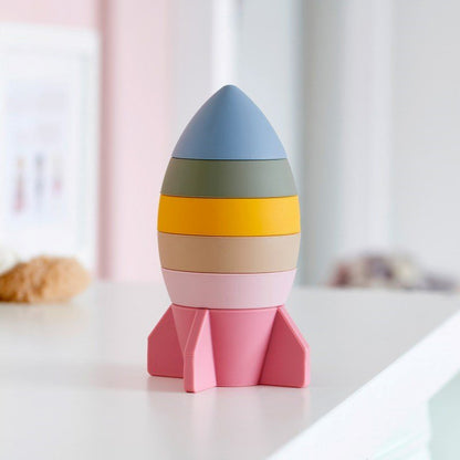 SiliSoft Rocket Stacker (Earth) - 6 Pack - ABC School Supplies