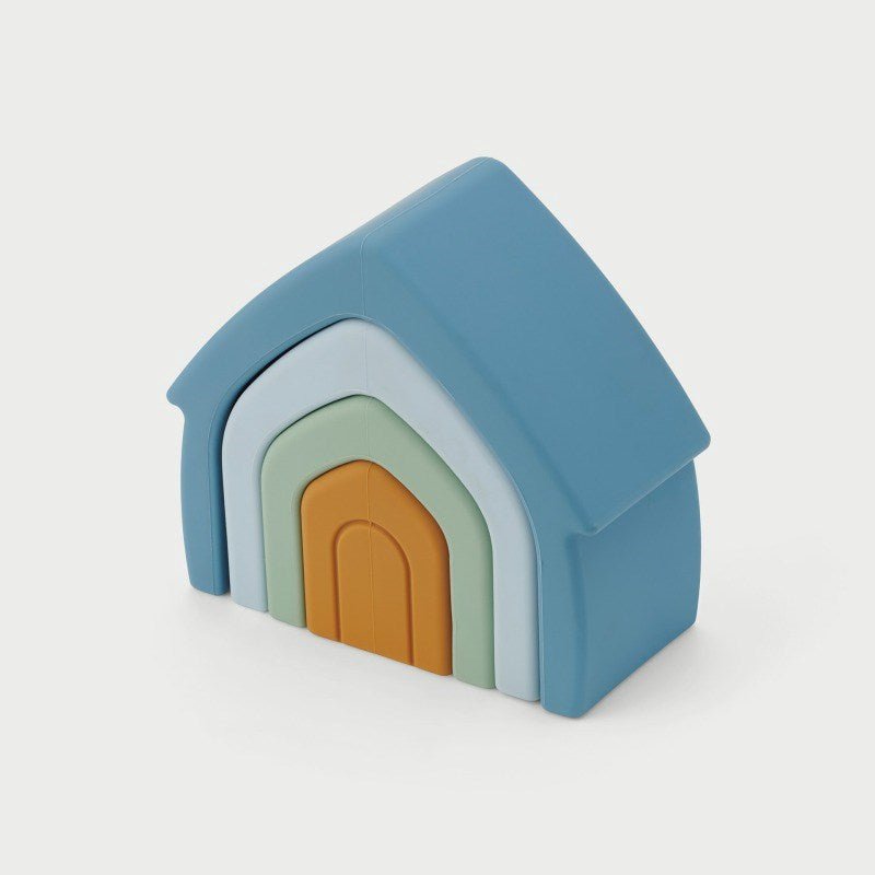 SiliSoft Stacking Houses (Neutral) - 4 Pack - ABC School Supplies