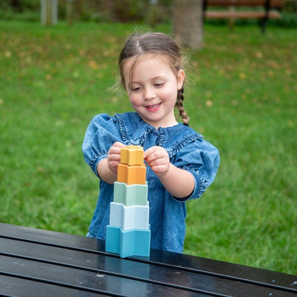 SiliSoft Star Stacking Cups (Neutral) - 5 Pack - ABC School Supplies