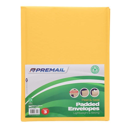 Size H Padded Envelopes Pack of 3 - ABC School Supplies
