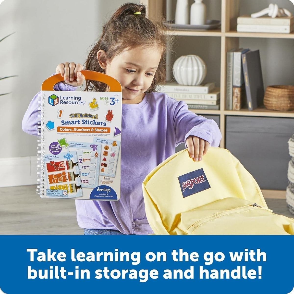 Skill Builders! Smart Stickers – Colors, Numbers & Shapes - ABC School Supplies