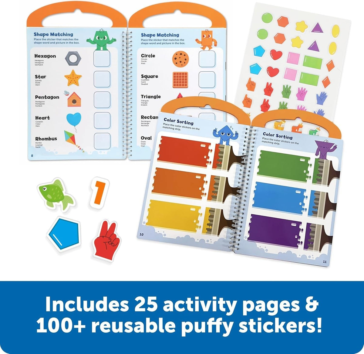 Skill Builders! Smart Stickers – Colors, Numbers & Shapes - ABC School Supplies