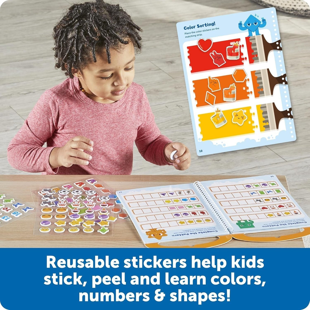 Skill Builders! Smart Stickers – Colors, Numbers & Shapes - ABC School Supplies