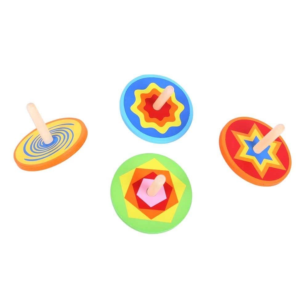 Snazzy Spinning Tops (Pack Of 4) - ABC School Supplies