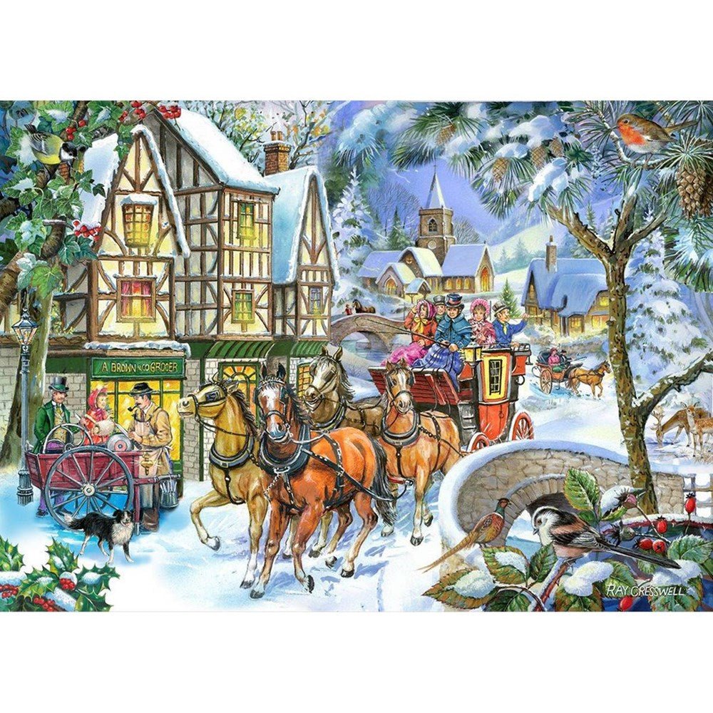 Snow Coach - BIG 500 Piece Jigsaw Puzzle - ABC School Supplies