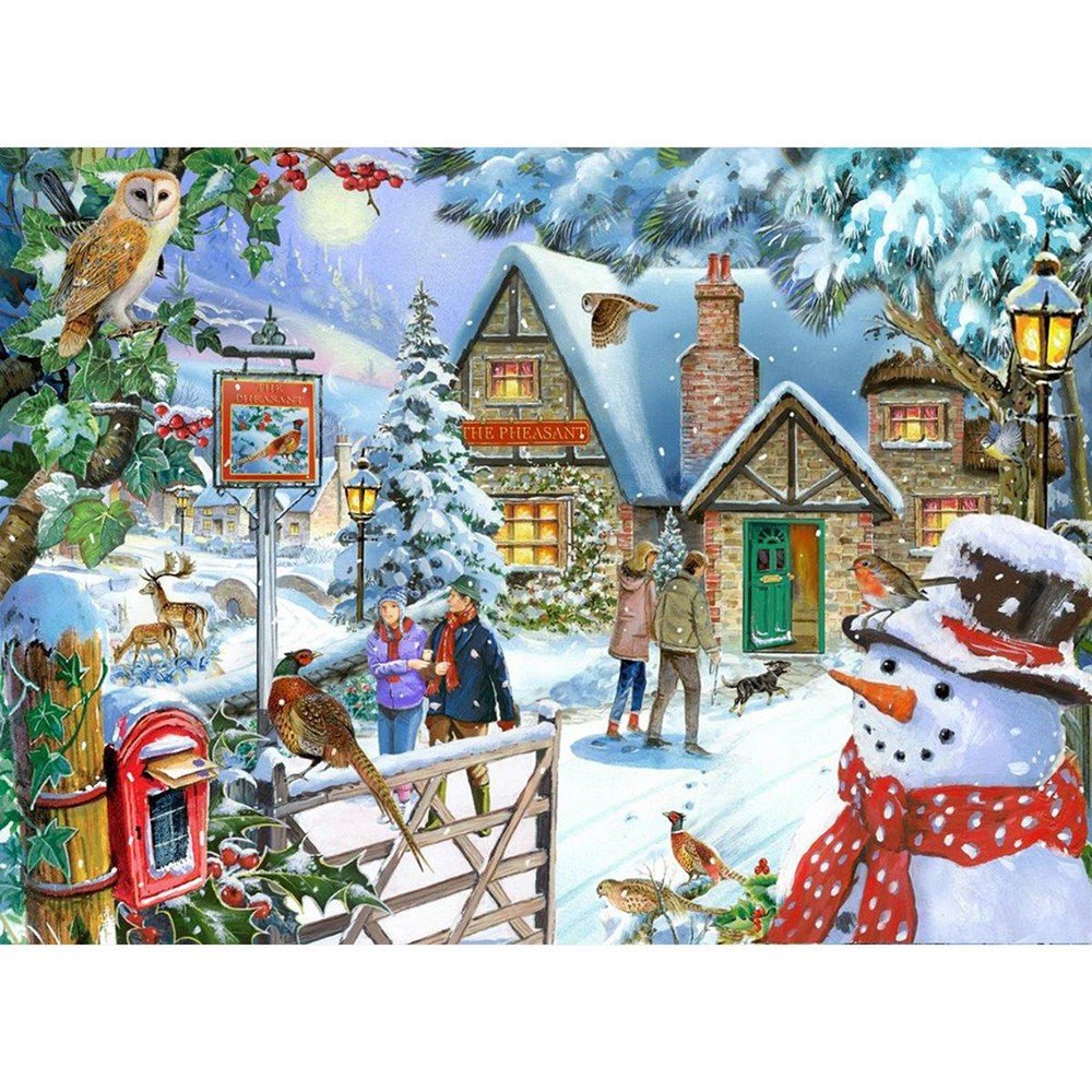 Snowman's View - 1000 Piece Jigsaw Puzzle - ABC School Supplies