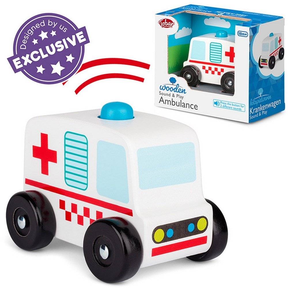 **Sound And Play Wooden Ambulance - ABC School Supplies