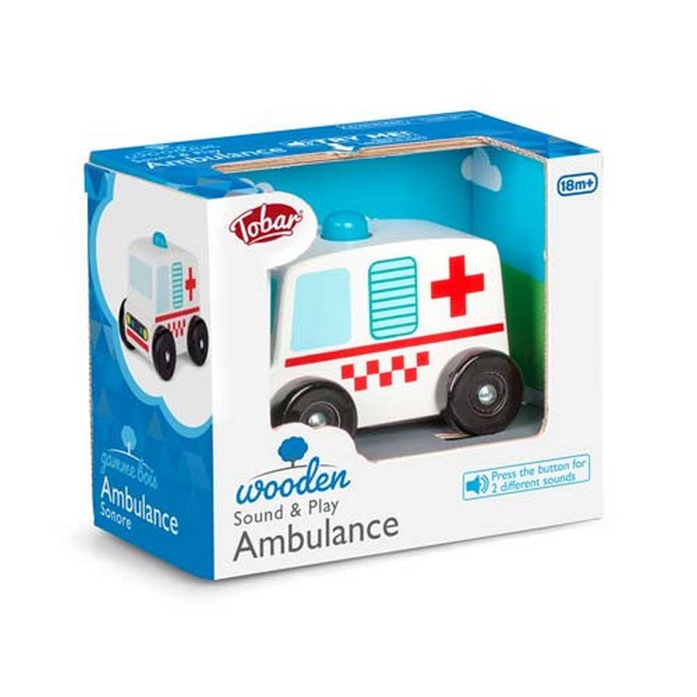 **Sound And Play Wooden Ambulance - ABC School Supplies