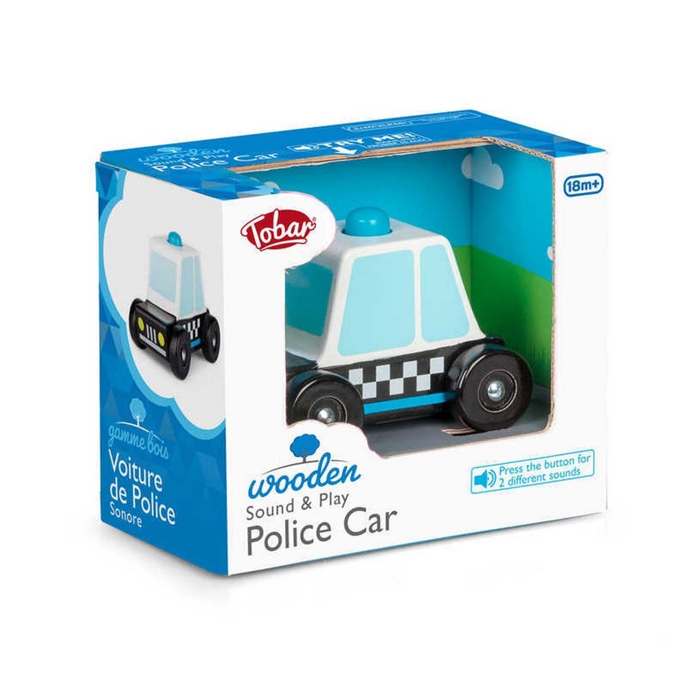 **Sound And Play Wooden Police Car - ABC School Supplies
