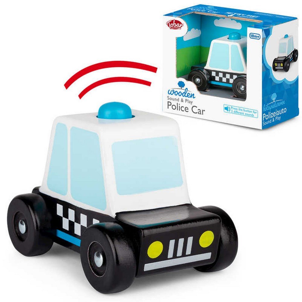**Sound And Play Wooden Police Car - ABC School Supplies