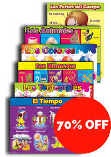 Spanish Vocabulary Posters - ABC School Supplies