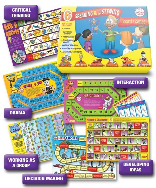 **Speaking & Listening Board Games X 6 - ABC School Supplies
