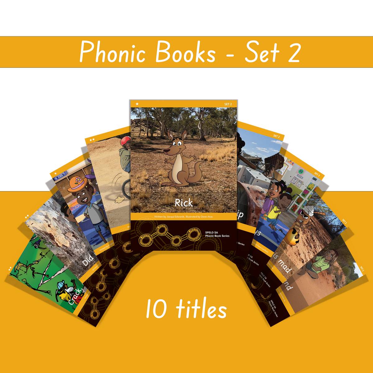 Speld Sa Phonic Books - Set 2 - (10 Titles) - ABC School Supplies