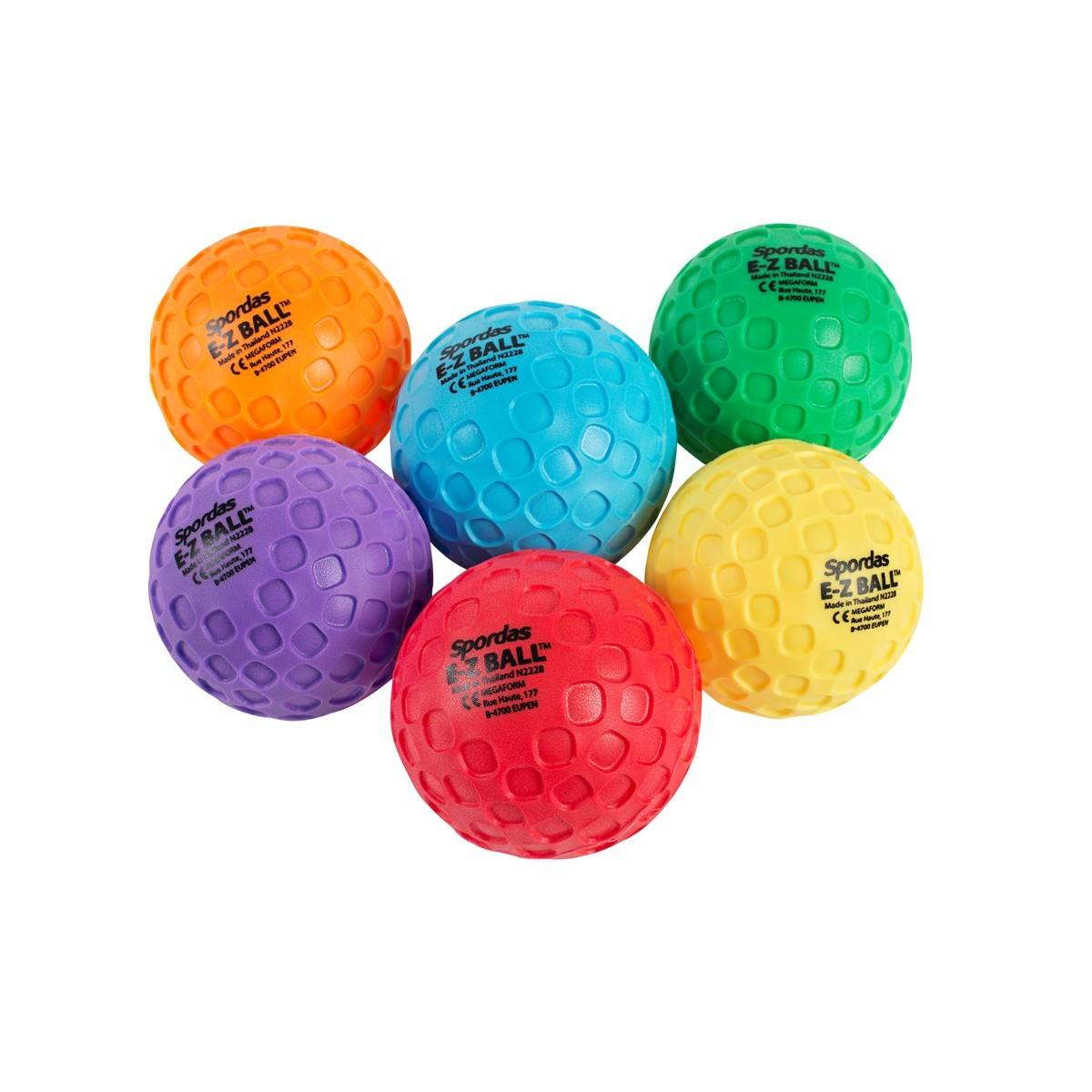 **Spordas E-Z Balls Set Of 6 Colours - ABC School Supplies