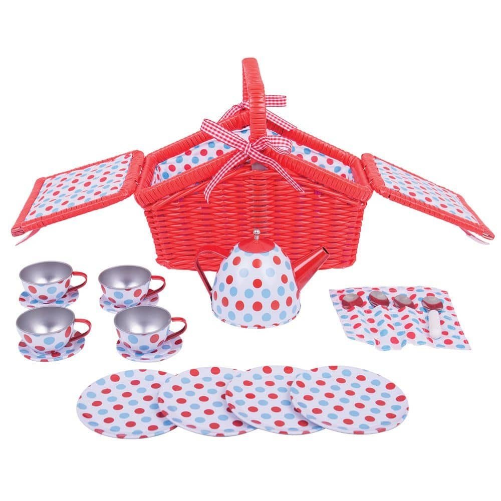 Spotted Basket Tea Set - ABC School Supplies