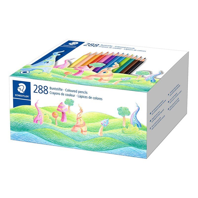 Staedtler 175 C12 Wood - Free Coloured Pencils - Classpack of 288pcs - ABC School Supplies