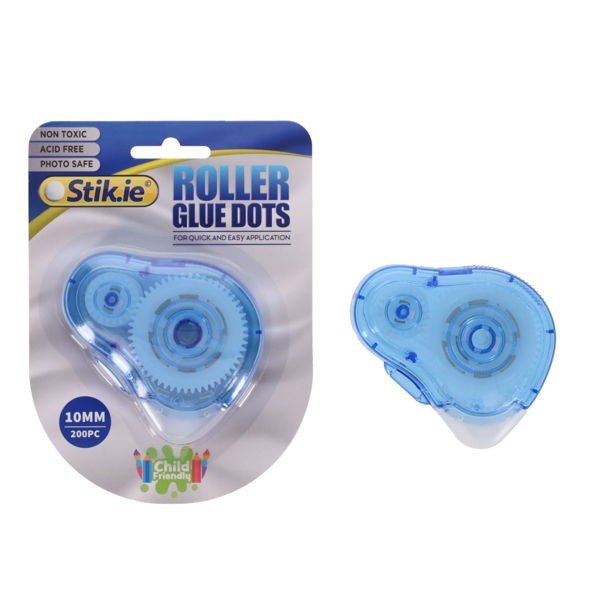 Stik - Ie Roller Glue Dots 10Mm X 200pc - ABC School Supplies