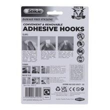 Stik.ie 3 Pack Removable Adhesive Hooks - ABC School Supplies