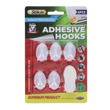 Stik.ie 5 Pack Removable Adhesive Hooks - 35x23mm - ABC School Supplies
