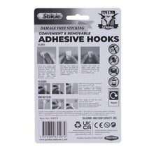 Stik.ie Stik.ie 2 Pack Removable Adhesive Hooks - 36x52mm - ABC School Supplies