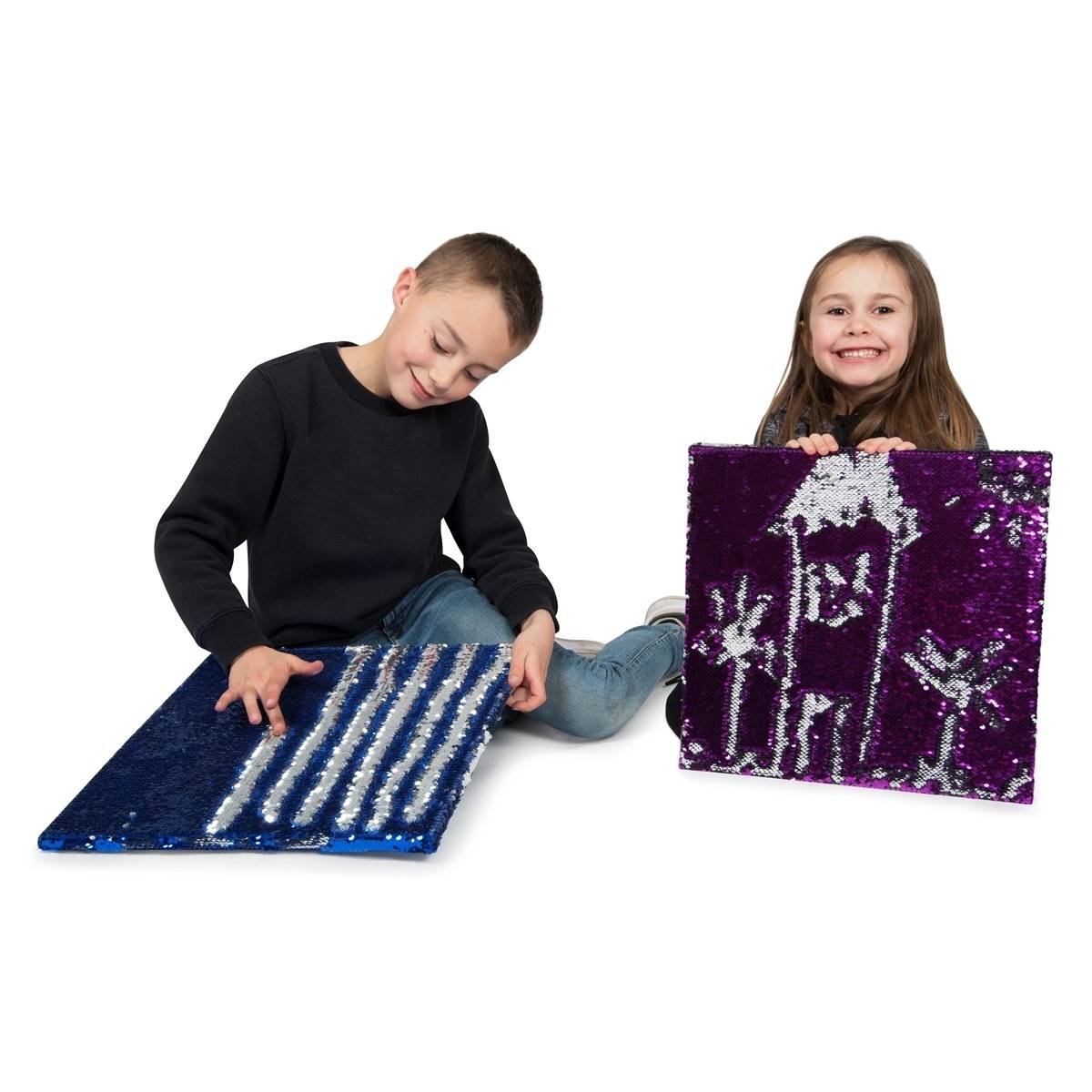 Stimove Sensory Sequin Panel - Blue - Green/Black - ABC School Supplies