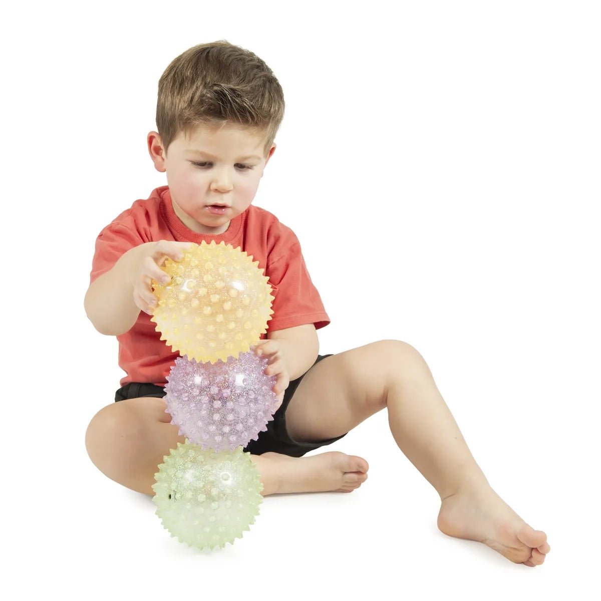 Stimove Set Of 3 Glitter Knobby Balls - ABC School Supplies