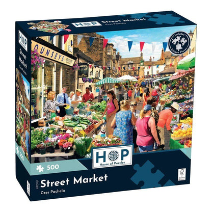 Street Market - 500 Piece Jigsaw Puzzle - ABC School Supplies