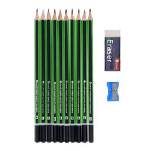 Student Solutions 12Pc Pencils Eraser & Sharpener Set - ABC School Supplies