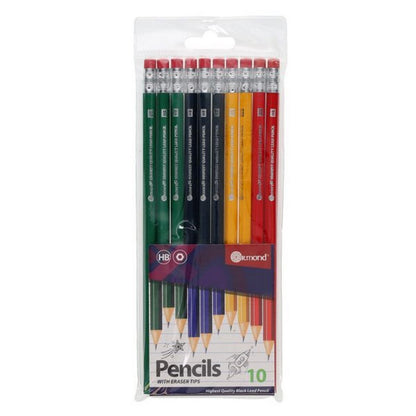 Student Solutions Wallet 10 Hb Rubber Tipped Pencils - ABC School Supplies