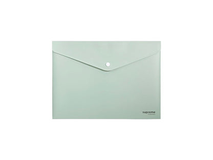 Supreme A4 Button Wallet Envelope (Soft Touch) Pack of 3 - ABC School Supplies