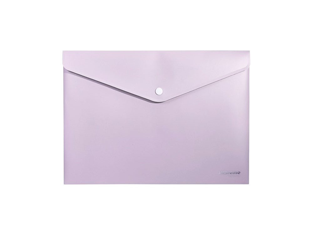 Supreme A4 Button Wallet Envelope (Soft Touch) Pack of 3 - ABC School Supplies