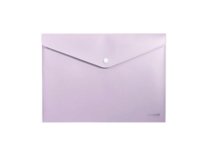 Supreme A4 Button Wallet Envelope (Soft Touch) Pack of 3 - ABC School Supplies