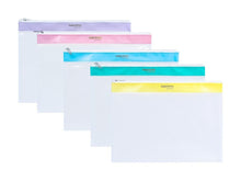 Supreme A4++ PVC Pastel Mesh Wallets Value Pack of 5 - ABC School Supplies