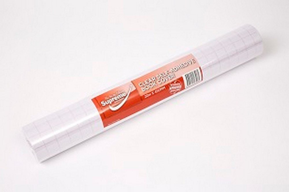 Supreme Clear Book Cover Roll 20m x 45cm - ABC School Supplies