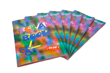 Supreme Jumbo 38x25cm 80 Page Coloured Scrap Book - ABC School Supplies