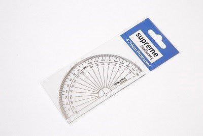 Supreme Plastic Protractor 4" (10cm) - ABC School Supplies