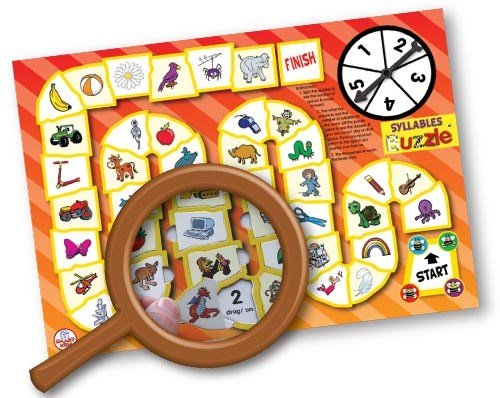 **Syllables Buzzle - ABC School Supplies