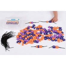 Systematic Phonics Threading Beads - Bulk Set Of Beads & Strings - Phases 2 - 5 - ABC School Supplies